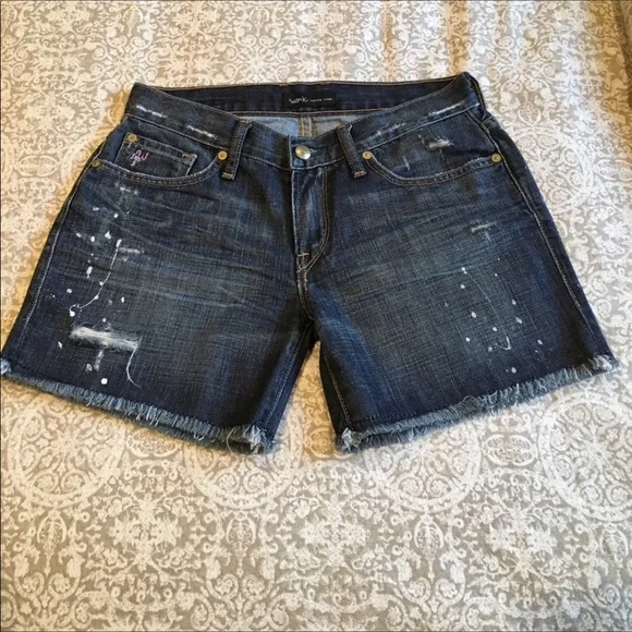 😍💋Work custom Jeans Shorts EUC - Picture 1 of 8